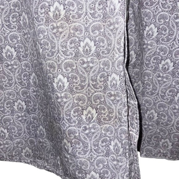 Rare Roper Dodge Ram Rodeo Series Mens Shirt XXL Purple Paisley Button Front - Picture 4 of 11